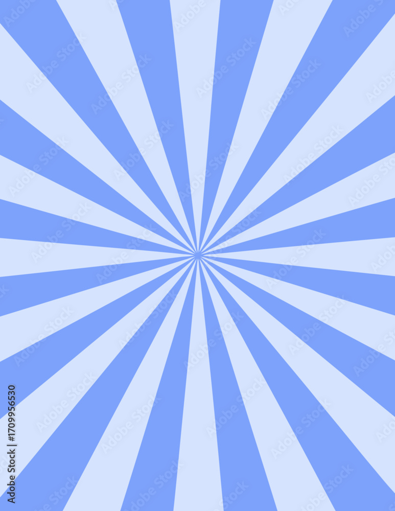 Obraz premium Rayonnement solaire vectoriel, motif de style éclat, bleu clair