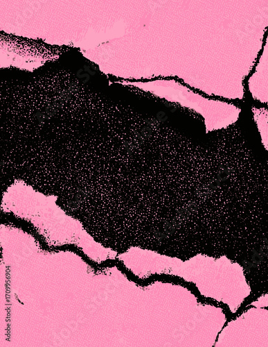 Fond texturé noir et rose, style vectoriel simple