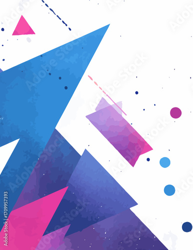 Fond abstrait vectoriel vibrant et dynamique