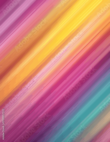 Abstrait vectoriel vibrant et coloré, lignes diagonales