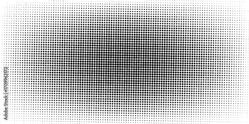 Black halftone pattern on white background. Linear halftone background. Vector illustration isolated on white background. vector