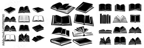 The illustration features a varied set of books, presented in a modern flat style, with hand-drawn elements highlighting educational themes from multiple angles and perspectives