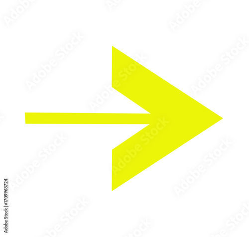 Free Download yellow arrow icon vector illustration on white background	 - GFXLoad