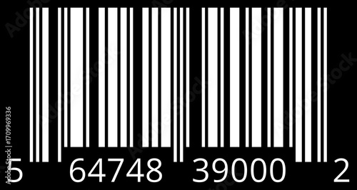 Código PDF417 de barras invertido