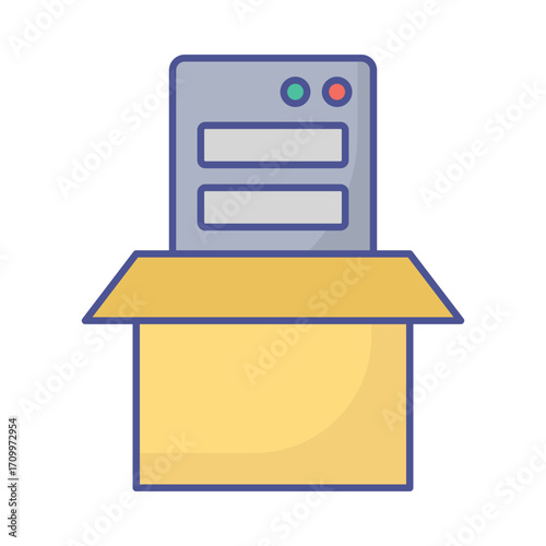 Data base backup Vector Icon which can easily modify or edit