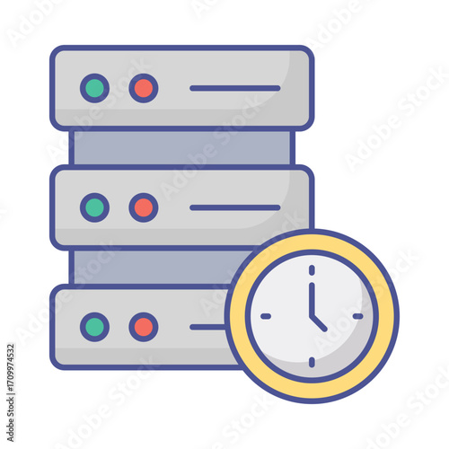 scheduled maintenance Vector Icon which can easily modify or edit