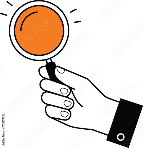 Discovering opportunities with a magnifying glass in hand, seeking clarity and innovation for business growth