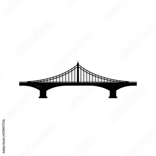 bridge over white background
