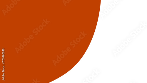 Abstract graphic background featuring a bold reddish-brown curved shape against a pristine white field, offering a clean, modern design for branding and digital projects.