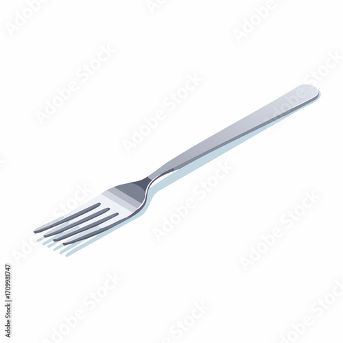 Elegant stainless steel fork ready for culinary creations and dining experiences