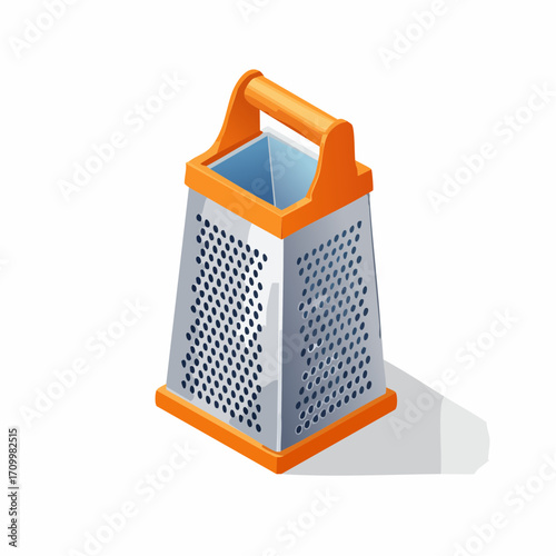 Professional kitchen grater tool for culinary preparation and food styling projects