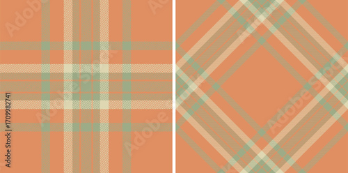 Elegant plaid pattern set. Warm hues create a cozy, classic aesthetic. Ideal for backgrounds, textiles, fashion, or graphic designs needing a timeless, refined touch.