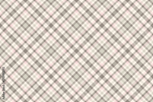 Seamless plaid pattern design. Classic check texture in soft hues. Ideal for backgrounds, textiles, fashion,  design projects requiring timeless elegance.
