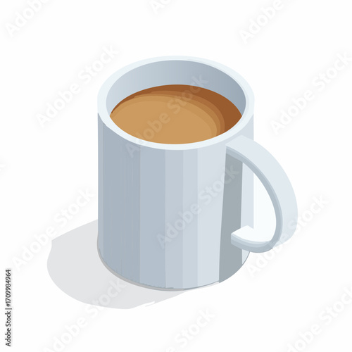 Warm coffee mug steaming gently, perfect for morning inspiration or cozy breaks