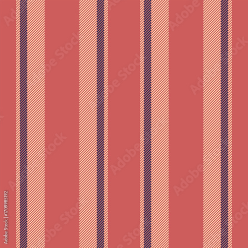 Sntricate fabric lines vector, complexity background vertical stripe. Sross texture pattern textile seamless in indian red and orange colors.