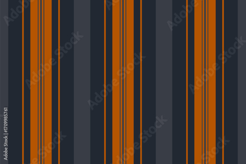 Single background textile stripe, usa vector texture pattern. Selection fabric vertical seamless lines in dark and orange colors.