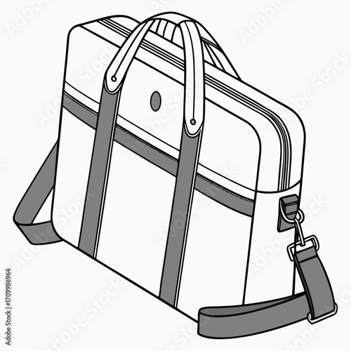 Isolated backpack vector illustration for travel, school, or business