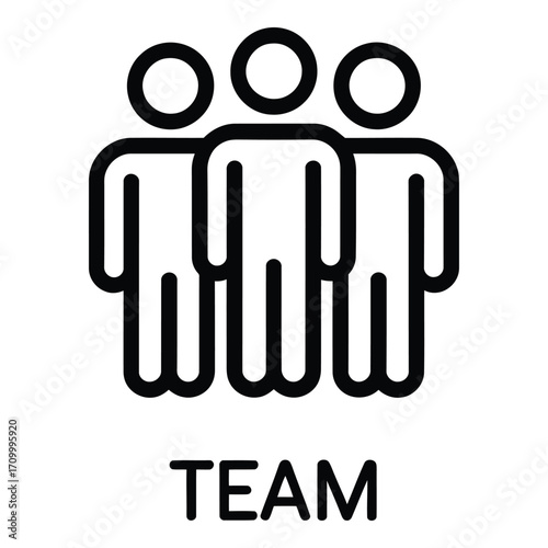 Teamwork collaboration and unity represented by a group of people standing together in solidarity silhouette