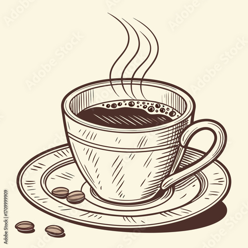 realistic coffee cup vector
