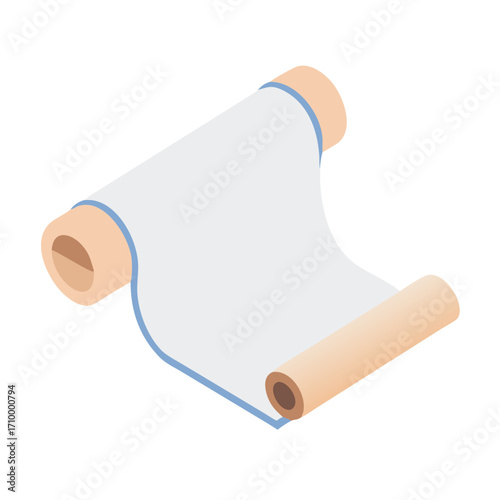 Paper Scroll Vector Icon
