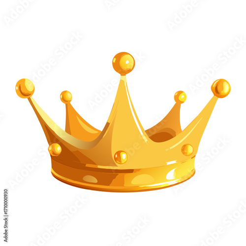 Golden Crown Vector Icon
