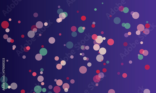 Abstract overlapping circles design in multiple colors on dark background