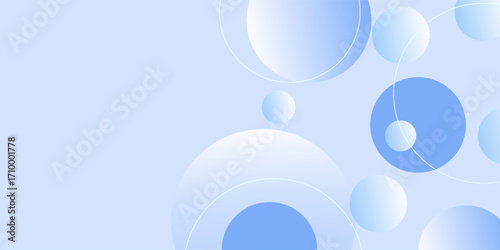 Abstract geometric background gradient soft light blue bokeh for Graphic Business background hitech technology digital design illustration web template background backdrop desktop wallpaper bubbles
