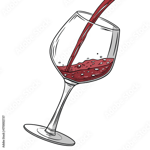 realistic wine glass vector