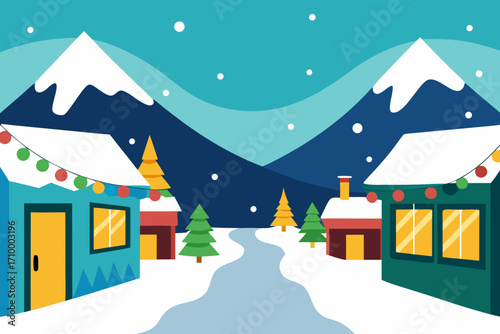 christmas winter landscape