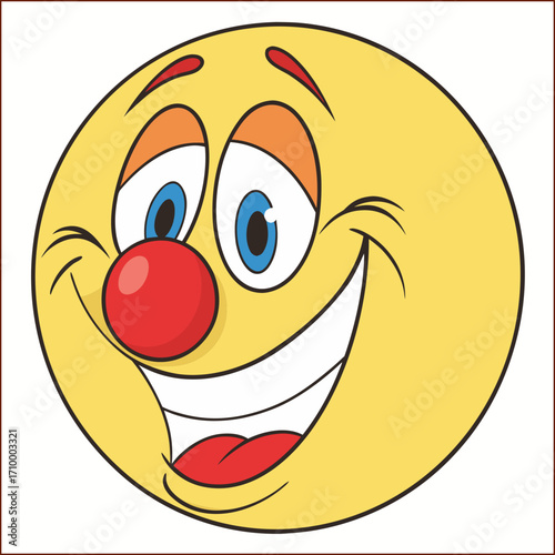 Yellow smile emoticon face
