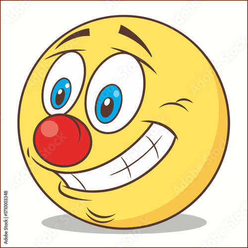 Yellow smile emoticon face
