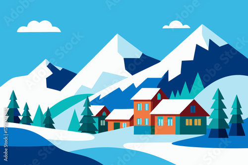winter mountain landscape