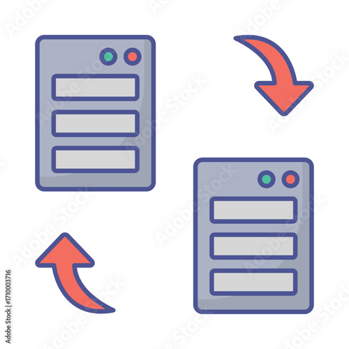  backup storage Vector Icon which can easily modify or edit
