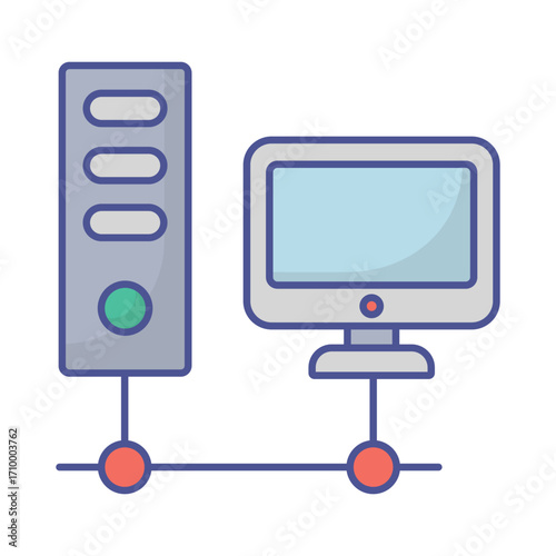 Data connection Vector Icon which can easily modify or edit
