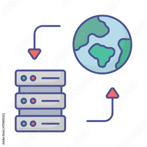  Hosting services  Vector Icon which can easily modify or edit