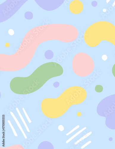 Motif vectoriel pastel camouflage simple et abstrait