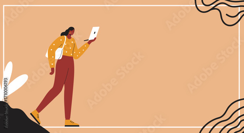 Modern person working remotely on a laptop in a minimalist home office setting. Represents productivity, digital lifestyle, and flexible work.