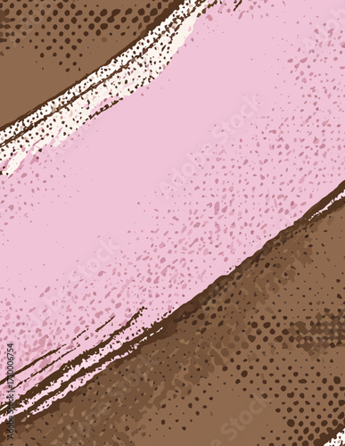 Fond vectoriel dynamique, style simple, rose et brun