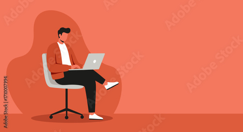 Stylized man enjoys a leisurely dinner with wine and cigarette at an elegant restaurant. Ideal for lifestyle, dining, and evening concepts.