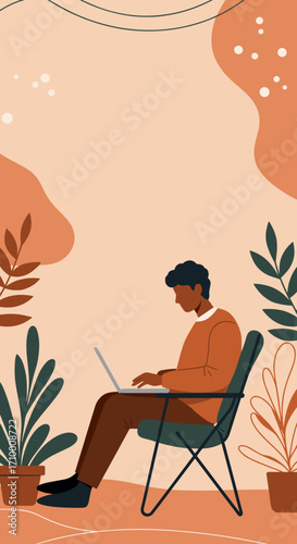 Modern woman walking, focused on her digital tablet with a stylus. Represents mobile productivity, creative work, technology, and contemporary lifestyle. Ideal for business and art concepts.