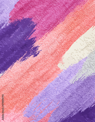 Motif vectoriel abstrait sans couture, style peinture à la brosse, tons pastel