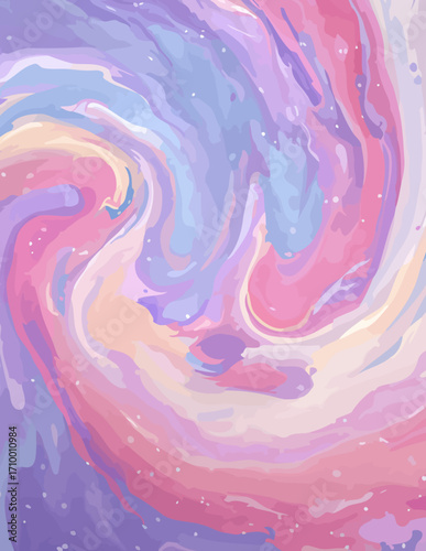 Tourbillon Pastel Abstrait