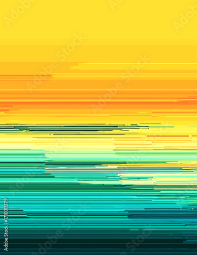 Composition abstraite vectorielle, dégradé de couleurs chaudes à froides