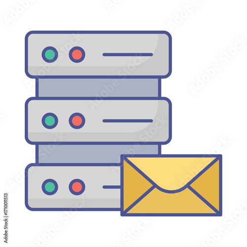 Email services Vector Icon which can easily modify or edit