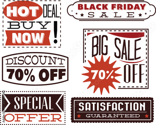 vector-black-friday-typography set