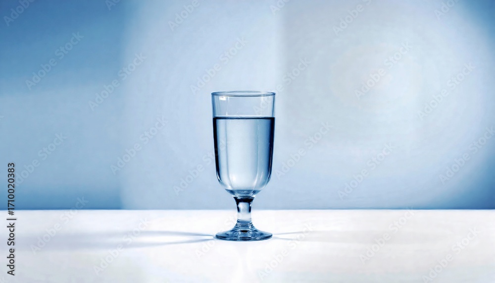 Obraz premium Glass of water pure clarity reflection