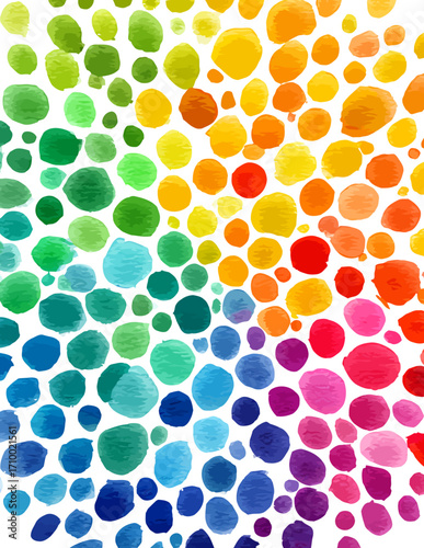 Salpicos de tinta multicoloridos em estilo vetorial