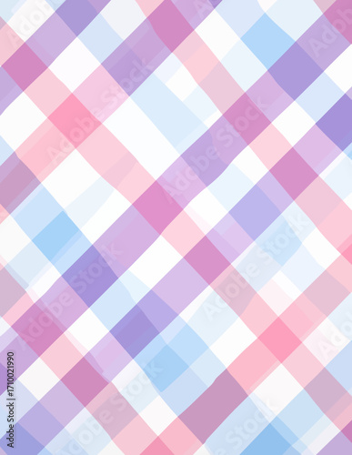 Padrão Sem Costura Vetorial de Linhas Diagonais Suaves em Tons Pastel