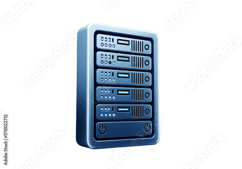 Data Storage Server Technology Illustration