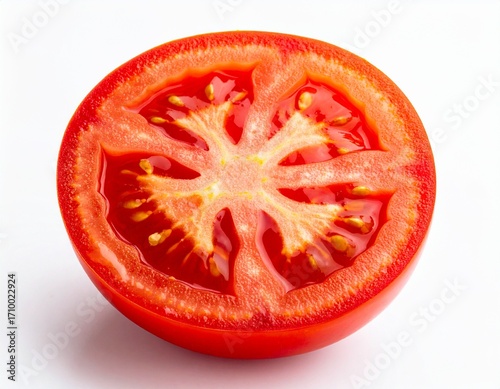 Wallpaper Mural Fresh Half-Cut Tomato on White Background Torontodigital.ca
